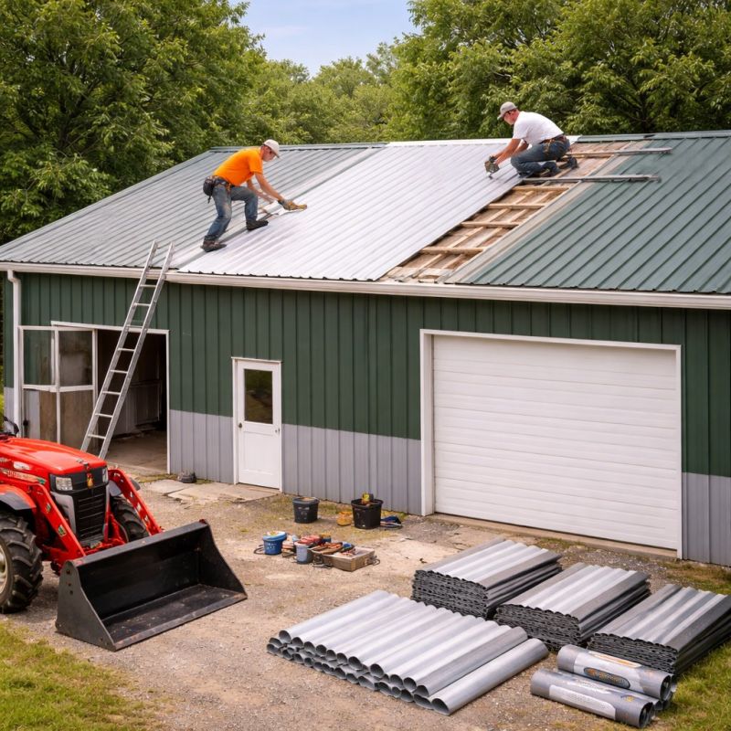 Barn Roof Installation in Naperville, IL
