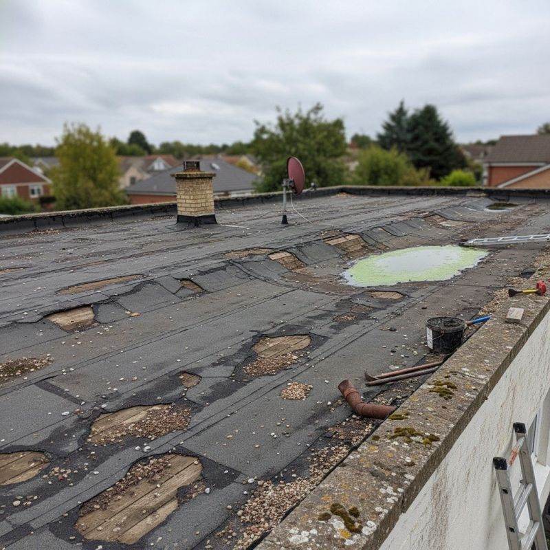 Flat Roof Patching detail