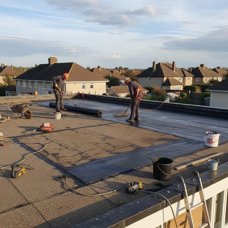 Local Flat Roof Patching pros at work